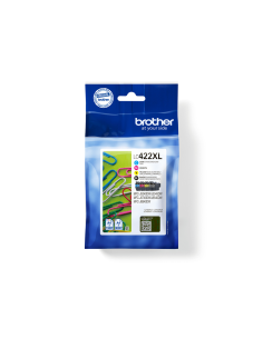 Brother LC422XLVAL cartucho de tinta 4 pieza(s) Original Negro, Cian, Magenta, Amarillo