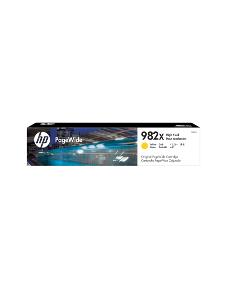 HP Cartucho PageWide 982X Original de alta capacidad amarillo