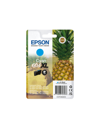 Epson 604XL cartucho de tinta 1 pieza(s) Original Alto rendimiento (XL) Cian