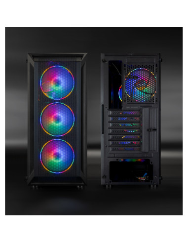 TooQ Caja Semitorre Gaming Ragnärok, Negra