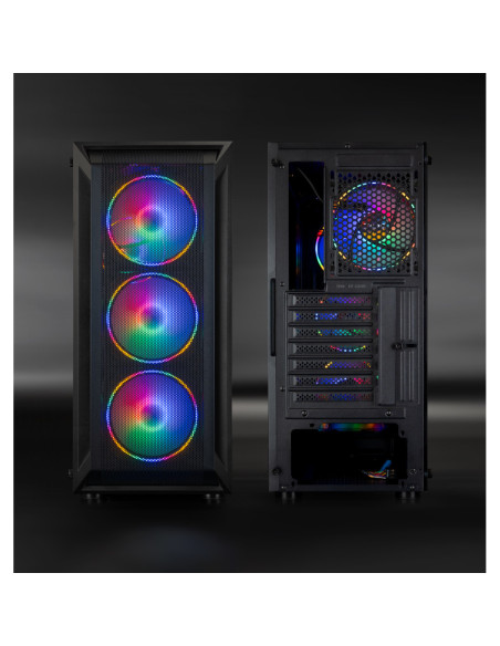 TooQ Caja Semitorre Gaming Ragnärok, Negra