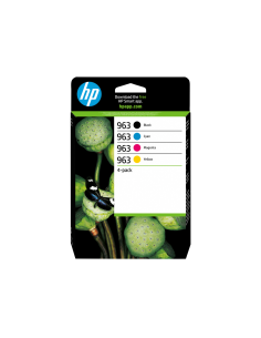 HP Paquete de 4 cartuchos de tinta Original 963 negro/cian/magenta/amarillo