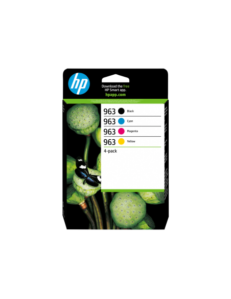 HP Paquete de 4 cartuchos de tinta Original 963 negro/cian/magenta/amarillo