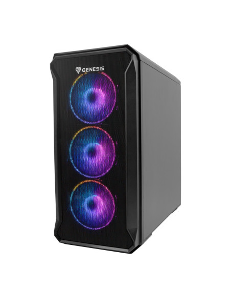 GENESIS Irid 503 ARGB Micro Torre Negro, Transparente