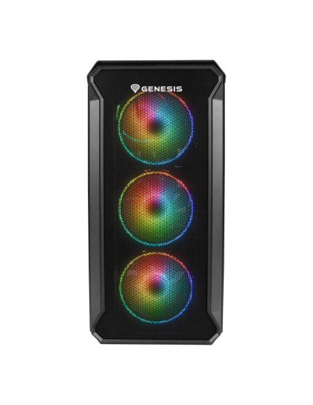 GENESIS Irid 503 ARGB Micro Torre Negro, Transparente