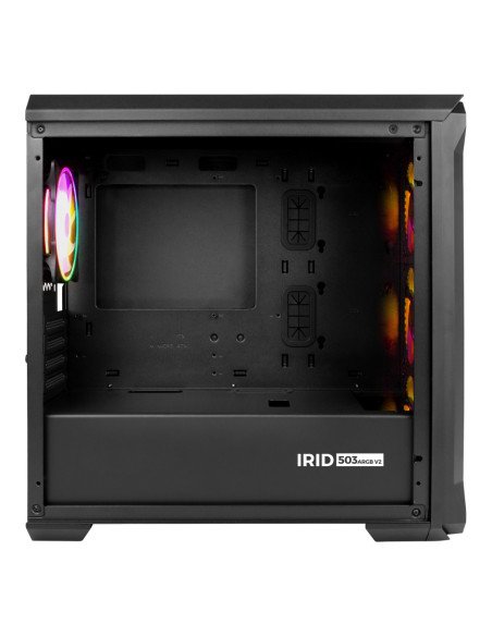 GENESIS Irid 503 ARGB Micro Torre Negro, Transparente