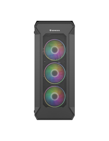 GENESIS Irid 505 ARGB Midi Tower Negro, Transparente