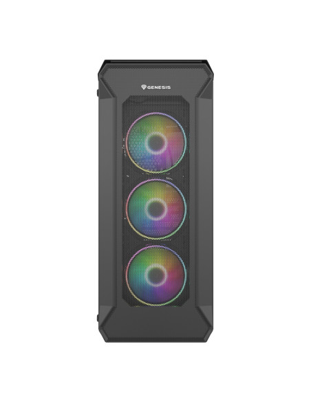 GENESIS Irid 505 ARGB Midi Tower Negro, Transparente