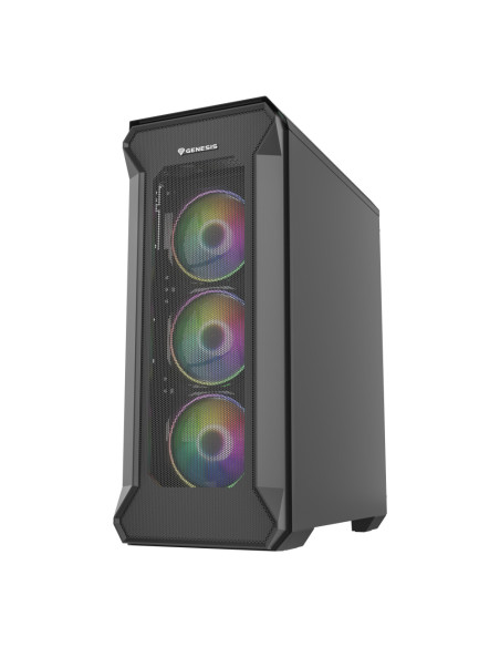GENESIS Irid 505 ARGB Midi Tower Negro, Transparente