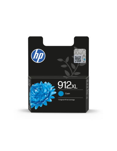 HP Cartucho de tinta Original 912XL cian de alta capacidad