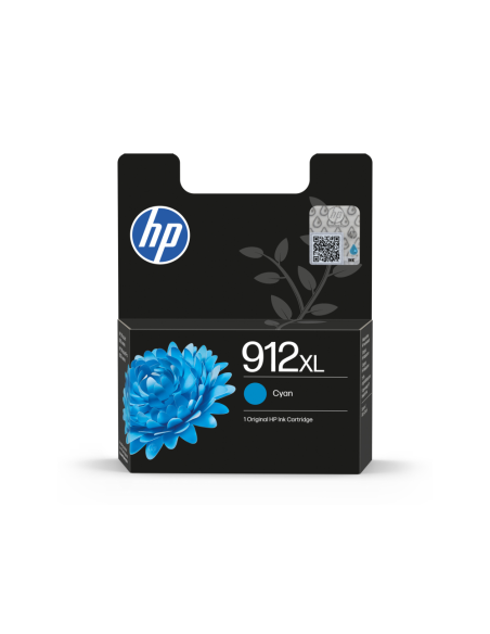 HP Cartucho de tinta Original 912XL cian de alta capacidad
