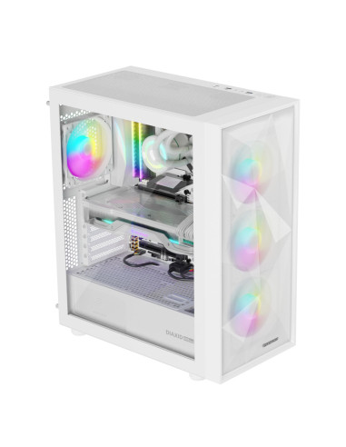 GENESIS Diaxid 605 ARGB Midi Tower Blanco
