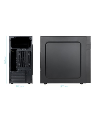 TooQ Caja Minitorre Micro-ATX “ISOBOX ULTRA”, Negra