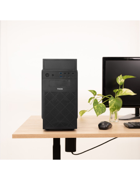 TooQ Caja Minitorre Micro-ATX “ISOBOX ULTRA”, Negra