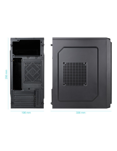 TooQ Caja Minitorre Micro-ATX “DODEKA ULTRA” Negra