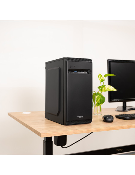 TooQ Caja Minitorre Micro-ATX “DODEKA ULTRA” Negra