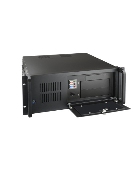 TooQ RACK-406N-USB3 armario rack Bastidor de pared Negro