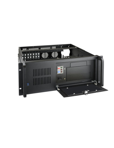 TooQ RACK-406N-USB3 armario rack Bastidor de pared Negro