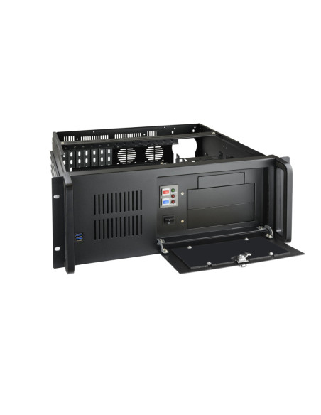 TooQ RACK-406N-USB3 armario rack Bastidor de pared Negro