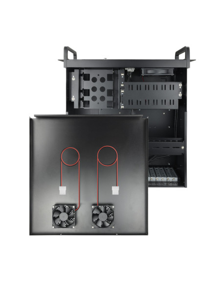 TooQ RACK-406N-USB3 armario rack Bastidor de pared Negro