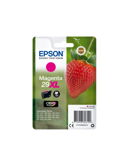 Epson Strawberry C13T29934012 cartucho de tinta 1 pieza(s) Original Alto rendimiento (XL)