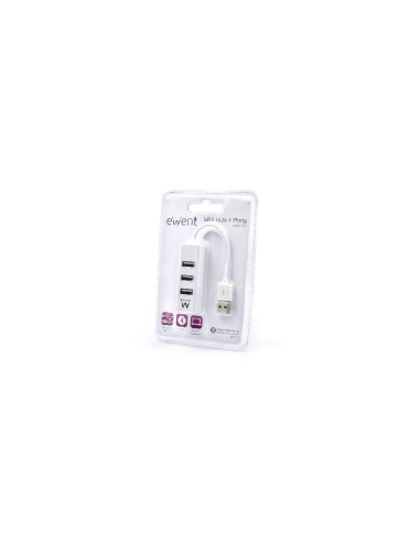 Ewent EW1122 hub de interfaz USB 2.0 Blanco