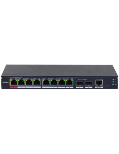 Dahua Technology PoE SG4010P-2F Gestionado L2 Gigabit Ethernet (10/100/1000) Energía sobre Ethernet (PoE) Negro