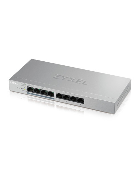 Zyxel GS1200-8HP v2 Gestionado Gigabit Ethernet (10/100/1000) Energía sobre Ethernet (PoE) Gris