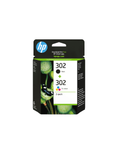 HP Paquete de ahorro de 2 cartuchos de tinta original 302 negro/tricolor