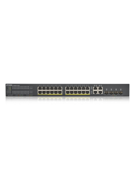 Zyxel GS1920-24HPV2 Gestionado Gigabit Ethernet (10/100/1000) Energía sobre Ethernet (PoE) Negro