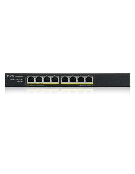 Zyxel GS1915-8EP Gestionado L2 Gigabit Ethernet (10/100/1000) Energía sobre Ethernet (PoE) Negro