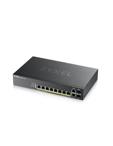 Zyxel GS2220-10HP-EU0101F switch Gestionado L2 Gigabit Ethernet (10/100/1000) Energía sobre Ethernet (PoE) Negro