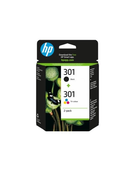 HP Pack de ahorro de 2 cartuchos de tinta original 301 negro/Tri-color