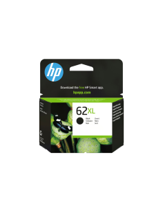 HP Cartucho de tinta original 62XL de alta capacidad negro