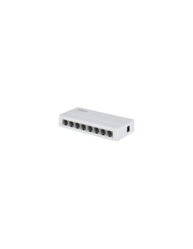 Dahua Technology PoE DH-SF1008L switch No administrado Fast Ethernet (10/100) Energía sobre Ethernet (PoE) Escritorio Gris claro