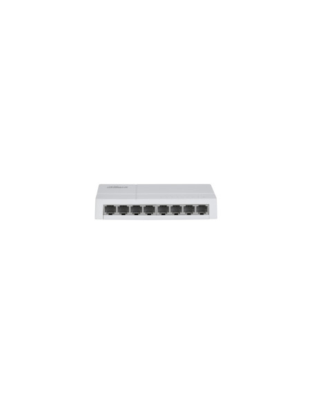 Dahua Technology PoE DH-SF1008L switch No administrado Fast Ethernet (10/100) Energía sobre Ethernet (PoE) Escritorio Gris claro