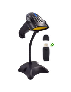 Ewent EW3430 lector de código de barras Lector de códigos de barras portátil 1D LED Negro