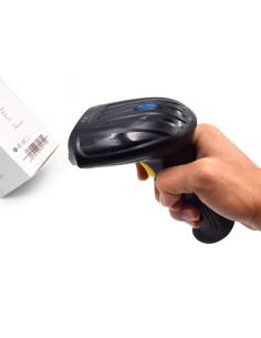 Ewent EW3430 lector de código de barras Lector de códigos de barras portátil 1D LED Negro 2