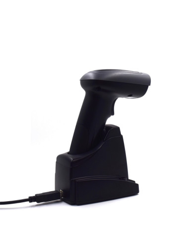 Ewent EW3440 lector de código de barras Lector de códigos de barras portátil 1D/2D Negro