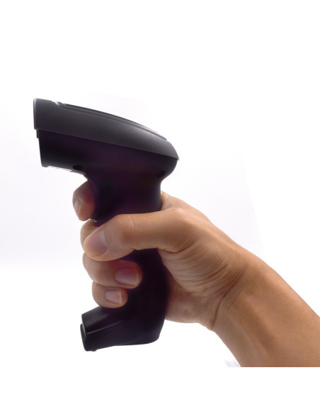 Ewent EW3440 lector de código de barras Lector de códigos de barras portátil 1D/2D Negro