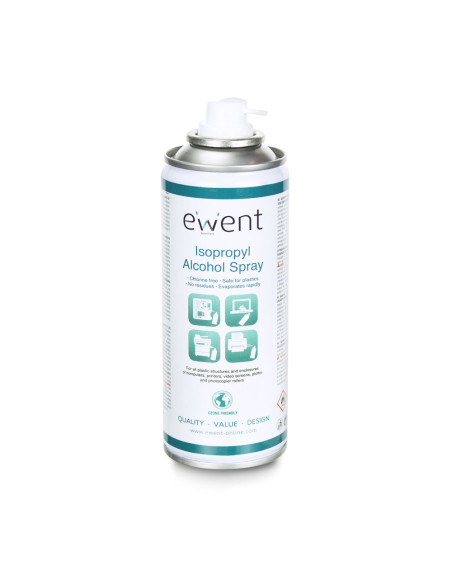 Ewent EW5613 kit de limpieza para computadora Impresora Espray para limpieza de equipos 200 ml
