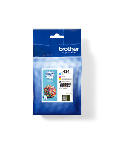 Brother LC424VAL cartucho de tinta 4 pieza(s) Original Negro, Cian, Magenta, Amarillo