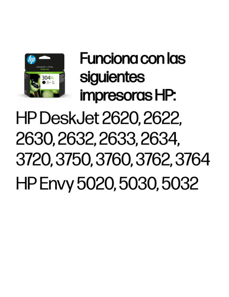 HP Cartucho de tinta Original 304XL negro