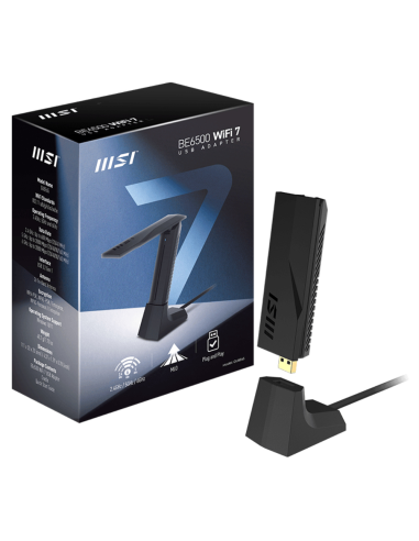 MSI BE6500 WiFi7 USB Stick - Dongle WLAN 2880 Mbit/s