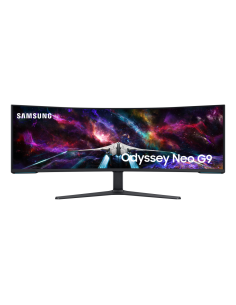 Samsung G95NC LED display 144,8 cm (57") 7680 x 2160 Pixeles Dual UHD Negro, Blanco