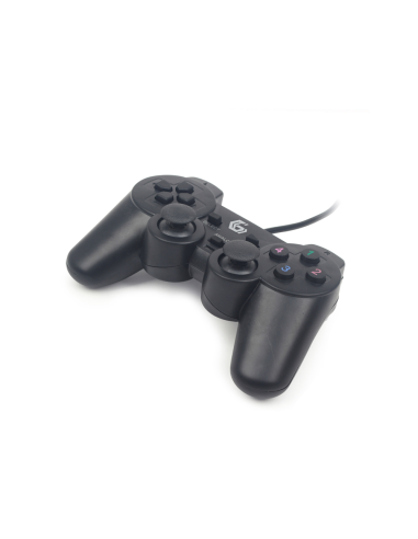 Gembird JPD-UDV-01 mando y volante Negro USB 2.0 Gamepad Analógico/Digital PC