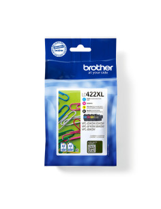 Brother LC422XLVAL cartucho de tinta 4 pieza(s) Original Negro, Cian, Magenta, Amarillo