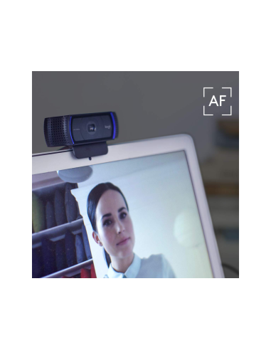 Logitech 960-001055 cámara web 3 MP 1920 x 1080 Pixeles USB Negro