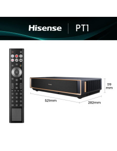 Hisense PT1 proyector de TV Proyector de alcance ultracorto Negro 3D 2