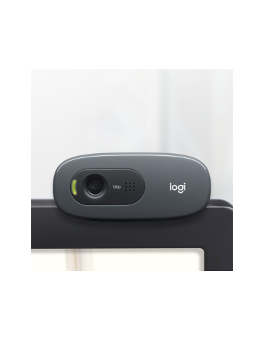 Logitech 960-001063 cámara web 3 MP 1280 x 720 Pixeles USB Gris, Gris Oscuro